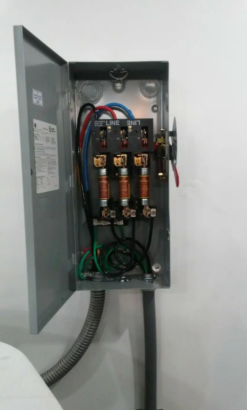 Three-phase disconnect switch installed for Electrical Wiring & Rewiring in Villa Rica